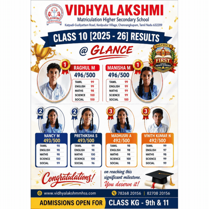 Admissions announcement